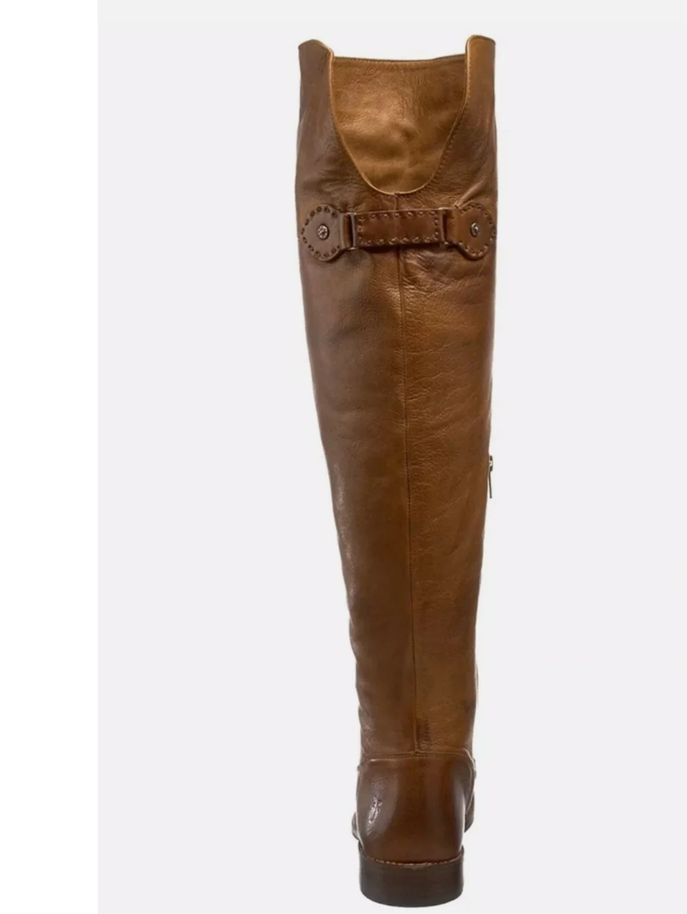 Frye Shirley Over The Knees Boots Size 7.5 Brown Leather Thigh High Fold Over - Picture 5 of 16